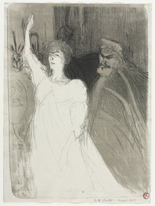 A Princely Idyl, Clara Ward by Henri de Toulouse-Lautrec