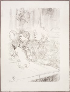 At La Souris, Madame Palmyre by Henri de Toulouse-Lautrec