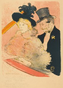 At the Concert by Henri de Toulouse-Lautrec
