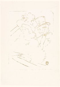 At the Concert by Henri de Toulouse-Lautrec