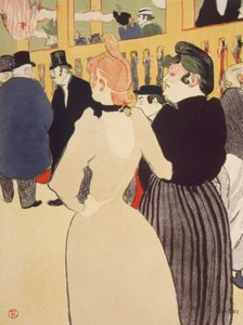At the Moulin Rouge by Henri de Toulouse Lautrec