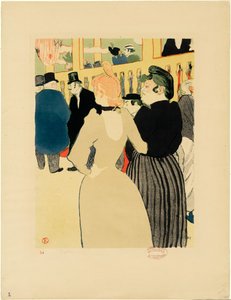 At the Moulin Rouge, La Goulue and Her Sister by Henri de Toulouse-Lautrec
