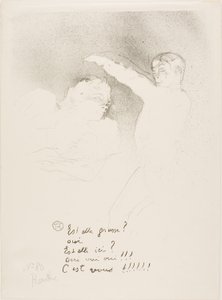 At the Variétés: Mademoiselle Lender and Brasseur by Henri de Toulouse-Lautrec