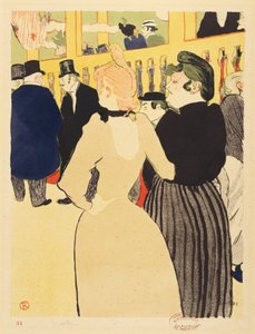 At the Moulin Rouge (La Goulue and Her Sister) by Henri de Toulouse-Lautrec