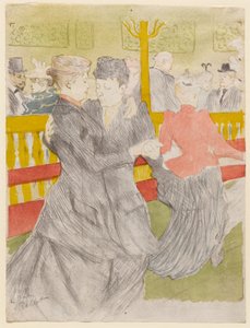 Dance at the Moulin Rouge by Henri de Toulouse-Lautrec