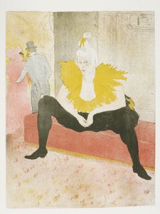 Elles: Seated Clowness by Henri de Toulouse-Lautrec