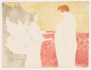Elles: Woman in Bed by Henri de Toulouse-Lautrec
