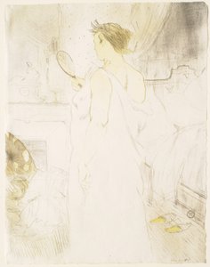Elles: Woman with Mirror by Henri de Toulouse-Lautrec