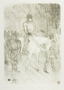 Entrance of Brasseur, in Chilpéric by Henri de Toulouse-Lautrec