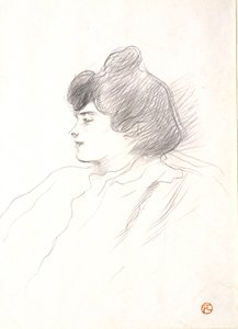 Head of a Woman by Henri de Toulouse-Lautrec
