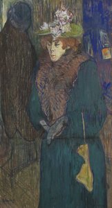 Jane Avril in the Entrance to the Moulin Rouge, c.1892 by Henri de Toulouse Lautrec