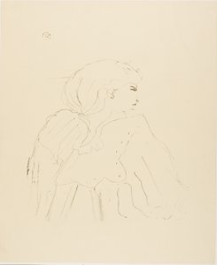 Jane Hading, from Treize Lithographies by Henri de Toulouse-Lautrec
