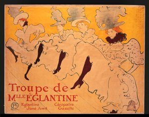 The Troupe of Mlle Eglantine by Henri de Toulouse-Lautrec