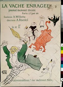 The Enraged Cow, Journal mensuel illustre by Henri de Toulouse Lautrec