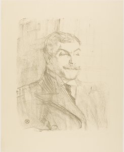 Lucien Guitry, from Thirteen Lithographs by Henri de Toulouse-Lautrec