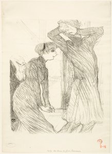 Lugné-Poé and Bady, in "Au-Dessus des Forces Humaines" by Henri de Toulouse-Lautrec
