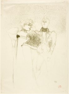 Mademoiselle Lender, in Madam Satan by Henri de Toulouse-Lautrec