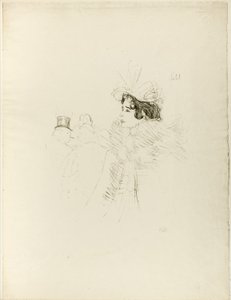 Miss May Belfort at the Bar Achille by Henri de Toulouse-Lautrec