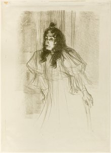 Miss May Belfort with Long Hair by Henri de Toulouse-Lautrec