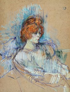 On stage by Henri de Toulouse Lautrec