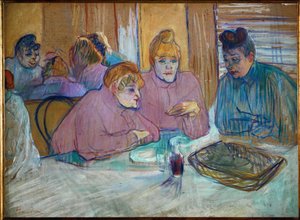 Prostitutes Around a Dinner Table by Henri de Toulouse-Lautrec