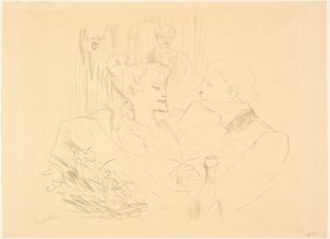 Supper in London by Henri de Toulouse-Lautrec