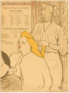 The Hairdresser - Program for the Theatre-Libre by Henri de Toulouse-Lautrec