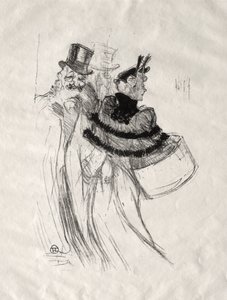 The Old Gentlemen by Henri de Toulouse-Lautrec