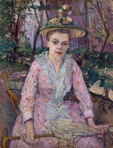 Woman with an Umbrella by Henri de Toulouse Lautrec