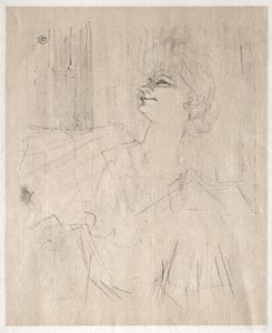 Yvette Guilbert: At Ménilmontant, by Bruant by Henri de Toulouse-Lautrec