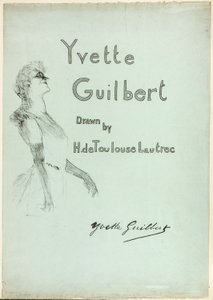 Yvette Guilbert on Stage, from Yvette Guilbert by Henri de Toulouse-Lautrec