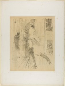 Yvette Guilbert on the Stage, from Yvette Guilbert by Henri de Toulouse-Lautrec