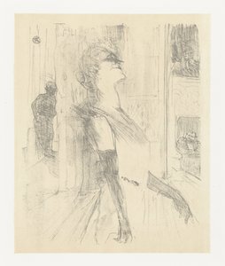 Portrait of Actress Yvette Guilbert During Performance