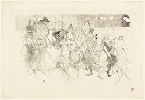 A Gala Evening at the Moulin Rouge by Henri de Toulouse Lautrec