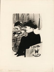 A Spectator, from Le Café-Concert by Henri de Toulouse Lautrec