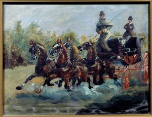 Alphonse from Toulouse Lautrec Driving His Mail Coach by Henri de Toulouse Lautrec