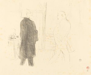 Antoine and Gémier in Une Faillite, 1894 by Henri de Toulouse Lautrec