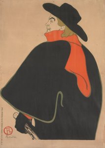 Aristide Bruant, in His Cabaret by Henri de Toulouse Lautrec