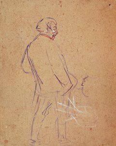 Aristide Bruant singing in his cabaret by Henri de Toulouse Lautrec