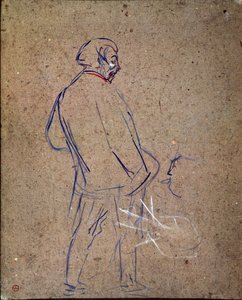 Aristide Sparrow singing in his cabaret by Henri de Toulouse Lautrec