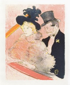 At Les Decadents. Poster by Toulouse-Lautrec by Henri de Toulouse Lautrec