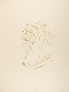 At the Concert by Henri de Toulouse Lautrec