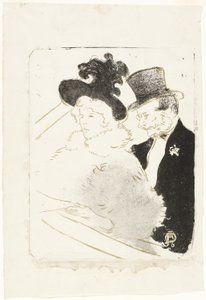 At the Concert by Henri de Toulouse Lautrec
