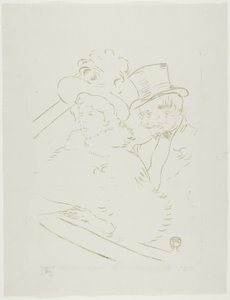 At the Concert by Henri de Toulouse Lautrec