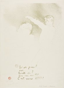 At the Variétés: Mademoiselle Lender and Brasseur by Henri de Toulouse Lautrec
