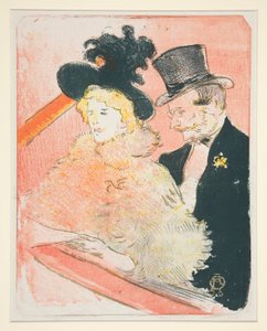 At the Concert by Henri de Toulouse Lautrec