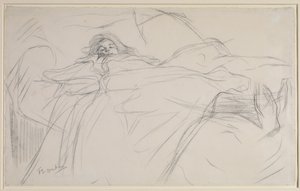 In Bed by Henri de Toulouse Lautrec