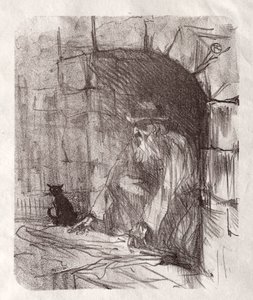 At the Foot of Sinai: A Back Room in Krakow by Henri de Toulouse Lautrec