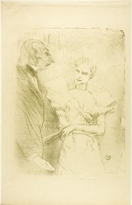 Brandès and Leloir, in Les Cabotins by Henri de Toulouse Lautrec