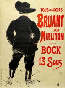 Bruant at the Mirliton